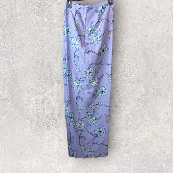 TOMMY BAHAMA 100% Silk Vintage Vines Pant in Lavender Size 14 - Picture 1 of 12